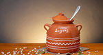 Skepastaria - pot en céramique pour la soupe de pois chiches