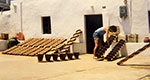 Ceramics that dry under the sun, at the old workshop in Platis Gialos