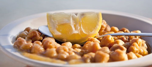traditional chickpea soup of Sifnos